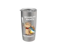 Disability Rights Or I Fights Cartoon Lumaca Eroe Lumaca Meme Bicchiere termico in acciaio inox doppia parete