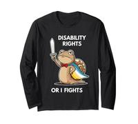 Disability Rights Or I Fights Cartoon Lumaca Eroe Lumaca Meme Maglia a Manica