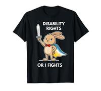 Disability Rights Or I Fights Cartoon Rabbit Eroe Coniglio Maglietta