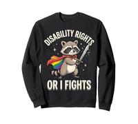 Disability Rights Or I Fights Giustizia Sociale Inclusione Felpa