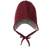 Disana Berretto Walk, 100% lana merino biologica GOTS, IVN Best: fodera: 100% cotone biologico, berretto invernale particolarmente caldo e morbido, unisex, prodotto in Germania, cassis, Gr. 1 (42-46