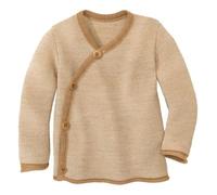 Disana Giacca Melange per Bambino e Neonato - 100% Lana Merino Bio - Traspirante, Calda e Morbida, Unisex Taglia 50-104 - Sostenibile e Equo - Con Chiusura a Scorrimento - Prodotto in Germania, 74/80