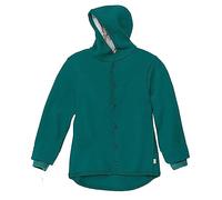 disana Giacca Walk, 100% lana merino biologica GOTS, IVN Best, con cappuccio, unisex, made in Germany, pacific, 74-80