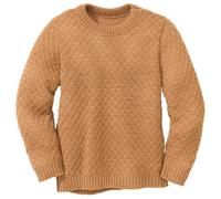 disana - Kid's Aran-Pullover - Pullover di lana 122/128 beige/arancione
