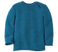 disana - Kid's Melange-Pullover - Pullover in lana merino 62/68 blu