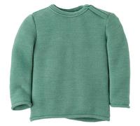 disana - Kid's Melange-Pullover - Pullover in lana merino 74/80 turchese