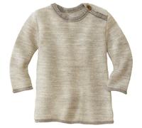 disana - Kid's Melange-Pullover - Pullover in lana merino 86/92 beige