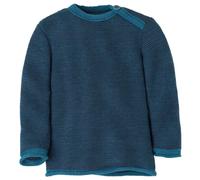 disana - Kid's Melange-Pullover - Pullover in lana merino 86/92 blu