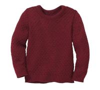 Disana Maglione Aran per bambini, 100% lana merino biologica, traspirante e caldo, unisex, taglia 86-140, sostenibile e equo, ideale per le giornate fredde, grazie alla maglia soffice, prodotto in