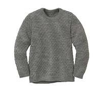 Disana Maglione Aran per bambini, 100% lana merino biologica, traspirante e caldo, unisex, taglia 86-140, sostenibile e equo, ideale per le giornate fredde, grazie alla maglia soffice, prodotto in