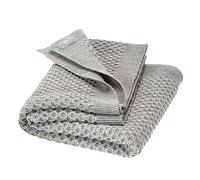 Disana Newborn - Coperta a maglia a nido d'ape, 100% lana merino biologica GOTS, IVN Best | morbida coperta con motivo a nido d'ape | Unisex | Attrezzatura iniziale per bambini | Made in Germany |