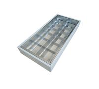 Disano 14120308 plafoniera comfort t8 777 fl 2x18w cel bianco
