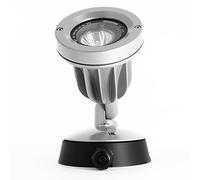 Disano Koala 1537 Faretto alogeno, 50-230 V, colore: argento metallico