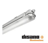 Disano plafoniera Hydro T8 921 Fl 2x18W grigio 16453300