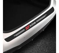 DISANSHAO 1 Pezzo CopriSoglia Auto in Fibra di Carbonio per Ford KUGA ST-Line 2015-2019, Autoadesivo e Resistente, Accessorio Decorativo e Protettivo per Portellone e Soglie