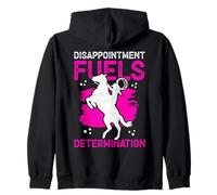 Disappointment Fuels Determination Girl Horse Show Felpa con Cappuccio