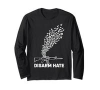 Disarm, odio, Colombe, Anti-violenza, Design Maglia a Manica