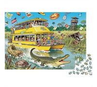 Disastro del crociera per coccodrilli nelle Paludi di Kakadu Puzzle in Legno Impermeabile Puzzles Da 1000 Pezzi Regali Per Adulti Impossibili Per Decorazioni Domestiche