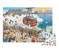 Disastro del teleferico della Table Mountain Puzzle in Legno Impermeabile DIY Puzzles Da 1000 Pezzi Regali Per Adulti Divertenti Giochi Di Impegnativi