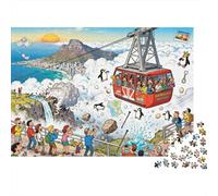 Disastro del teleferico della Table Mountain Puzzle in Legno Impermeabile DIY Puzzles Da 1000 Pezzi Per Adulti Divertenti Per Decorazioni Domestiche