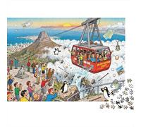 Disastro del teleferico della Table Mountain Puzzle in Legno Impermeabile DIY Puzzles Da 1000 Pezzi Per Adulti Impossibili Giochi Di Impegnativi