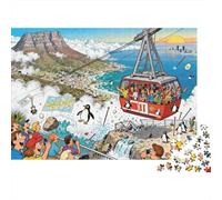 Disastro del teleferico della Table Mountain Puzzle in Legno Impermeabile DIY Puzzles Da 1000 Pezzi Per Adulti Impossibili Giochi Di Impegnativi