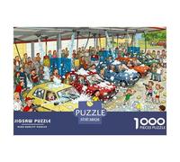 Disastro della fila del lavaggio auto Puzzle in Legno Impermeabile DIY Puzzles Da 1000 Pezzi Regali Per Adulti Impossibili Giochi Educativi