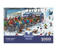 Disastro della fila per la funivia Puzzle in Legno Impermeabile Puzzles Da 1000 Pezzi Regali Per Adulti Sfidanti E Rompicapo Giochi Educativi