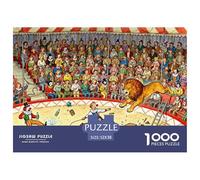 Disastro della tenda del circo Puzzle in Legno Impermeabile DIY Puzzles Da 1000 Pezzi Per Adulti Colorati Per Decorazioni Domestiche