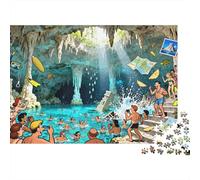 Disastro di Playa Del Carmen Cenote Dive Puzzle in Legno Impermeabile Puzzles Da 1000 Pezzi Per Adulti Colorati Giochi Di Puzzle Impegnativi
