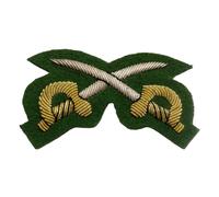 Disastro Kit Distintivo Pti Croce Spade Verde British Mano Ricamato Insignia