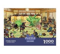 Disastro nella cerimonia del tè samurai Puzzle in Legno Impermeabile DIY Puzzles Da 1000 Pezzi Regali Per Adulti Divertenti Per Decorazioni Domestiche