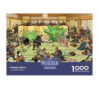 Disastro nella cerimonia del tè samurai Puzzle in Legno Impermeabile DIY Puzzles Da 1000 Pezzi Regali Per Adulti Colorati Giochi Educativi