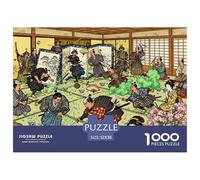 Disastro nella cerimonia del tè samurai Puzzle in Legno Impermeabile Puzzles Da 1000 Pezzi Regali Per Adulti Divertenti Giochi Di Impegnativi
