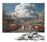 Disastro Nucleare Puzzle in Legnos 1000 Pezzi Per Adulti Puzzle Gioco EduGattoion Decorazione Interna Unica Per Gioco Familiare Regalo Per Amore E Amico Stress Relief 1000pcs (75x50cm)