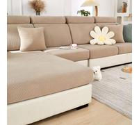 Disayu Nolaninterior - Copridivano Magic 2023, universale, resistente all'usura, elasticizzato (texture, caffè chiaro, coprichaise)