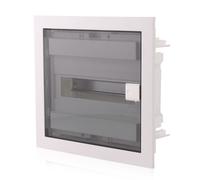 DISBOX-G Piccola scatola distribuzione da incasso 1 fila IP40 porta trasparente