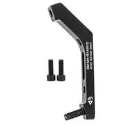 Disc Brake Adapter - Flat Conversion Interface, Post Standard Compatibility, Aluminum Black Finish, Precision Caliperr Alignment | Easy Installation Hardware, Road Cycling Upgrade For Performance