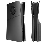 Disc Edition - Piastre di copertura con prese d'aria di raffreddamento per console PS5 Slim, pannelli di copertura per Playstation 5, accessori sottili, piastra protettiva di ricambio (nero)
