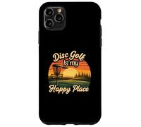 Disc Golf My Happy Place Sunset Frolf Player Custodia per iPhone 11 Pro Max