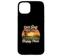 Disc Golf My Happy Place Sunset Frolf Player Custodia per iPhone 15 Plus
