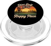 Disc Golf My Happy Place Sunset Frolf Player PopSockets PopGrip per MagSafe