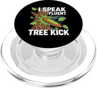Disc Golf Player I Speak Fluent Tree Kick Humor PopSockets PopGrip per MagSafe