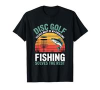 Disc Golf risolve la maggior parte dei problemi di pesca resto disco golf Maglietta