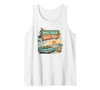 Disc Golf Road Trip Vintage Frolf Travel Gift Tee Retro Canotta