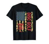 Disc Golf USA Flag T-Shirt - Patriotic Frolf Player Maglietta