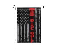 Disc Golf With Usa Bandiera Da Esterno Decorative Bandiera Da Giardino Moda Bandiere Da Giardino Per Decorazione Soggiorno Sport 30X45cm