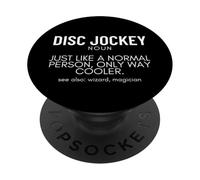 Disc Jockey Definizione Orgoglioso Divertente DJ PopSockets PopGrip Adesivo