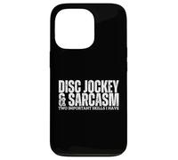 Disc Jockey e Sarcasm DJ Funny Disc Jockey Custodia per iPhone 13 Pro
