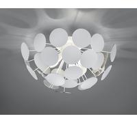 DISCALGO PLAFONIERA SFERA TONDI METALLO BIANCO OPACO + ARGENTO D. 54CM 3 LUCI ATTACCO E14